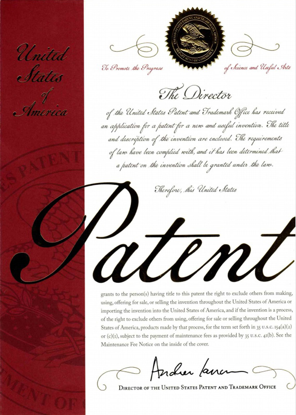 FOG Lighting US Patent
